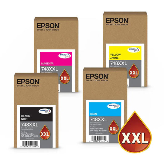 Tintas Originales Epson 748XXL pack 4 colores