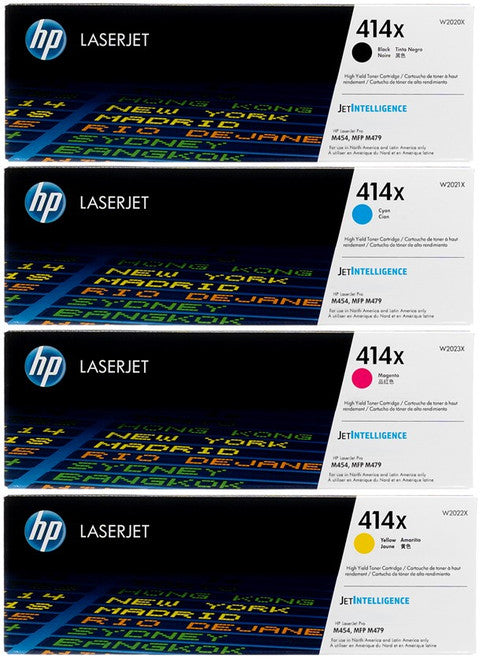 Pack toner HP 414x / 4 Colores