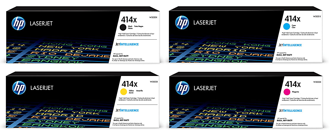 Pack toner HP 414x / 4 Colores