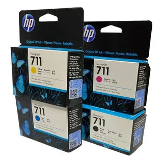 Pack Tintas HP 711 / 4 colores CZ129A - CZ130A - CZ131A -CZ132A