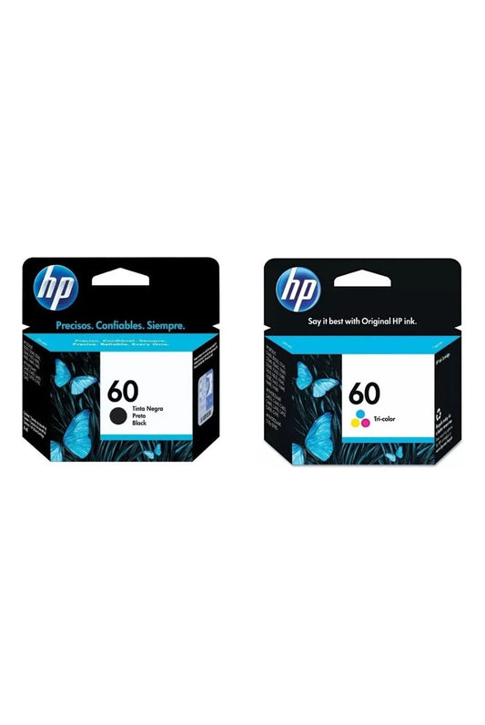 Pack tinta HP 60 Tricolor y 60 Negra